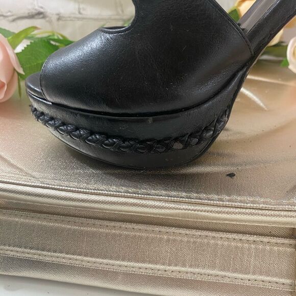 Carlos Santana Women's Black High Heel Platform Sandals - Picture 8 of 12